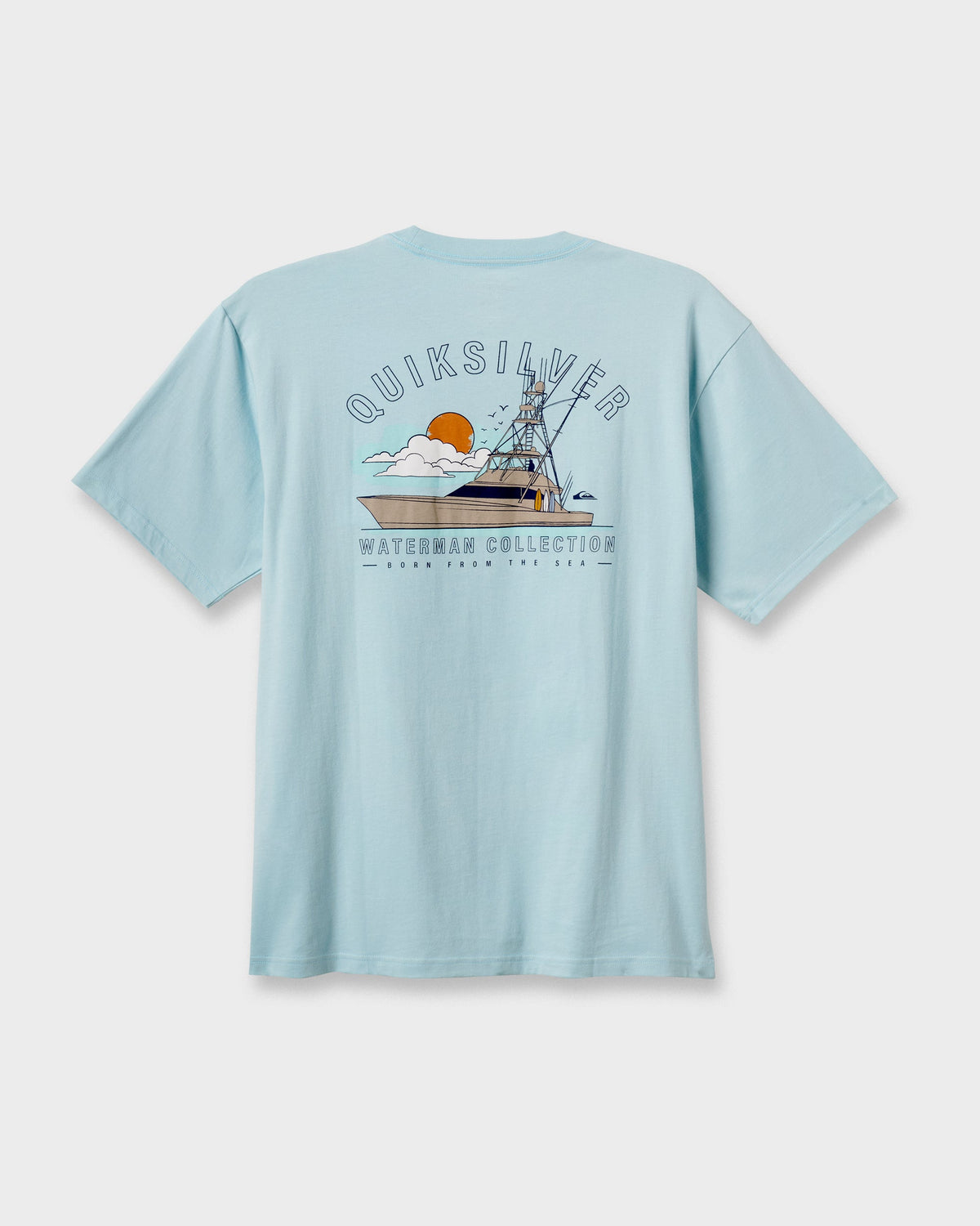 Waterman The Rig Classic T-shirt - Sterling Blue | Quick Silver