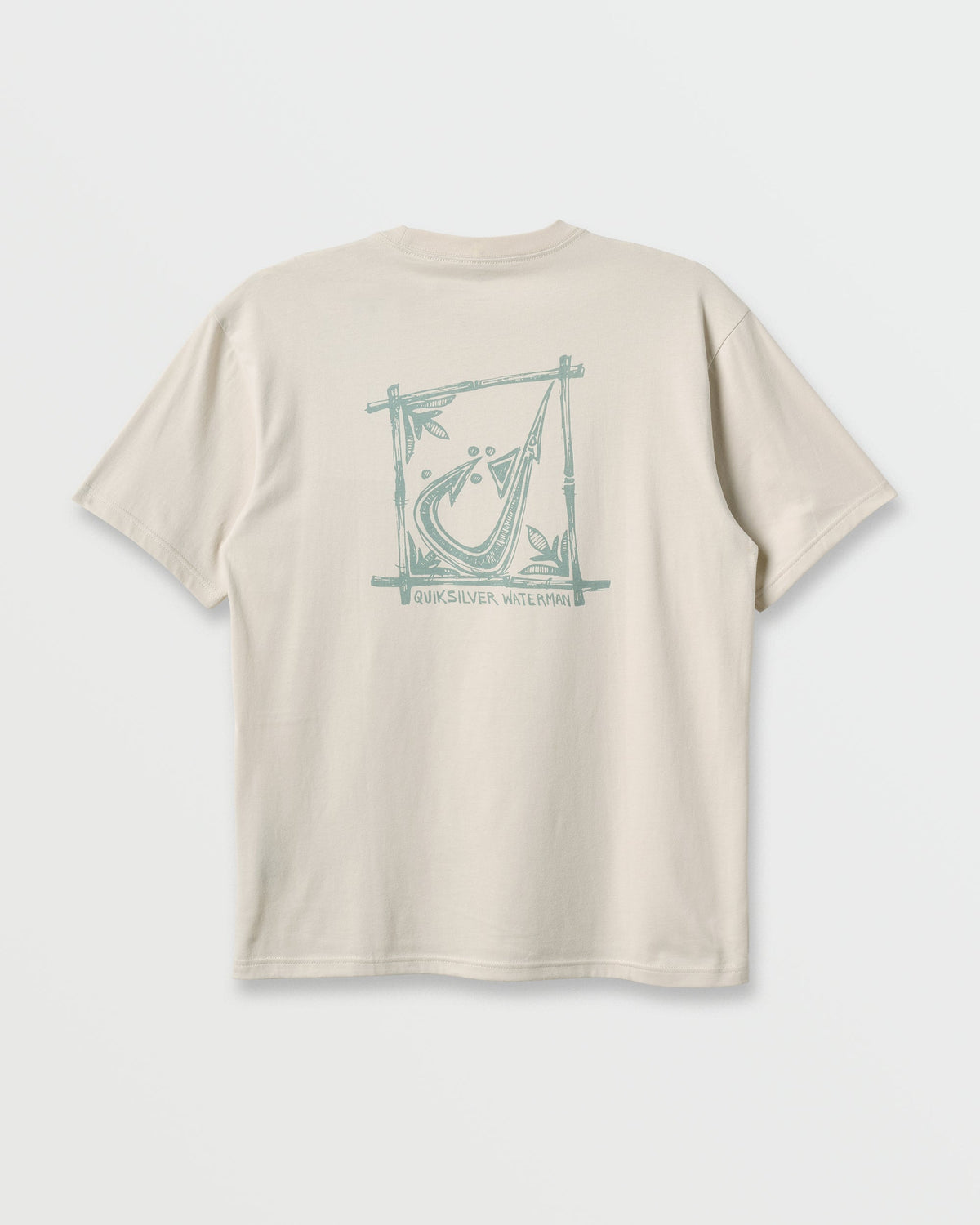 Waterman Hooked On Classic T-shirt - Moonbeam | Quick Silver