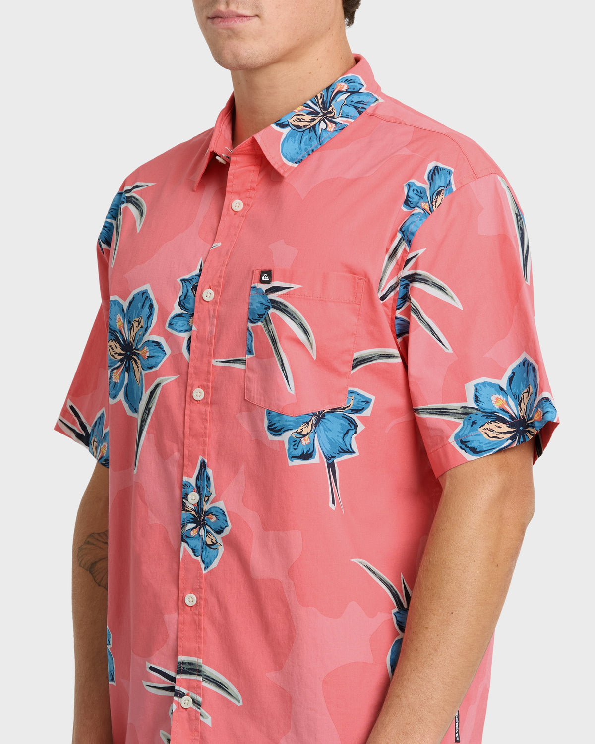 Apero Organic Classics Short Sleeve Shirt - Strawberry Print | Quick Silver