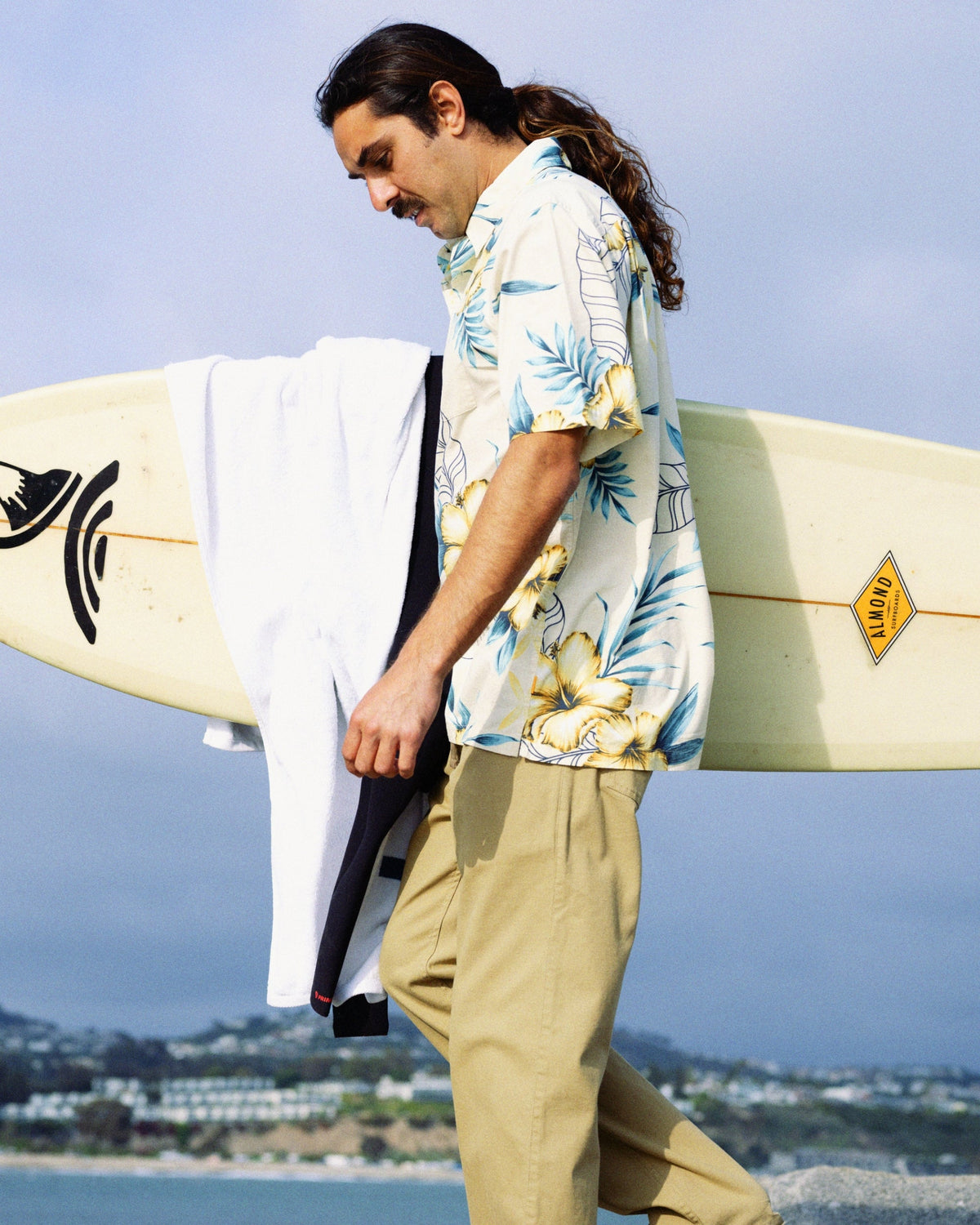 Waterman Playita Floral Shirt - Hay | Quick Silver