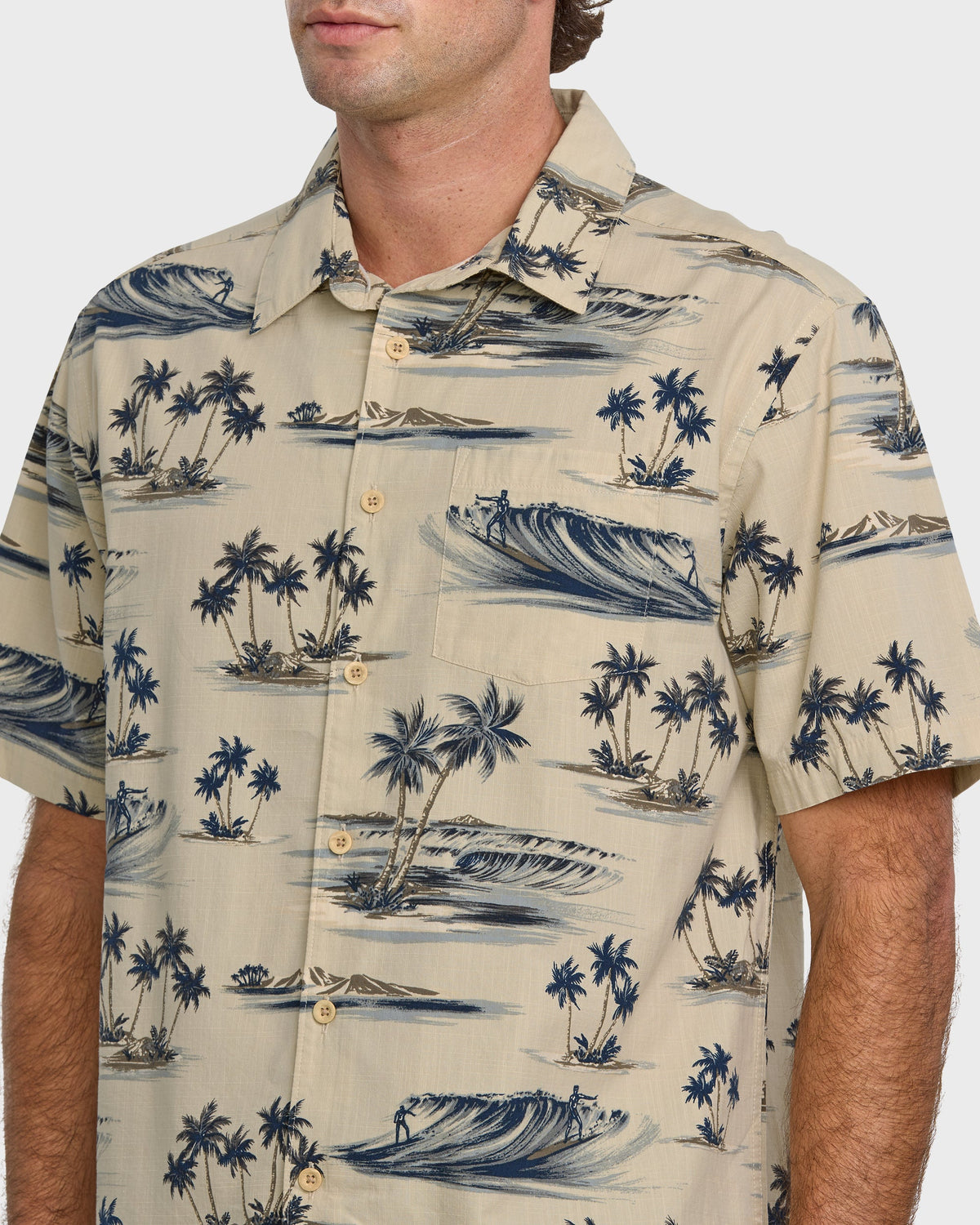 Waterman Day Dreamin' Shirt - Pelican | Quick Silver