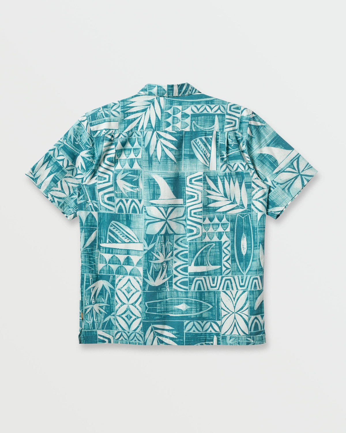 Waterman Talk Story Short Sleeve Shirt - Aqua Sea | Quick Silver