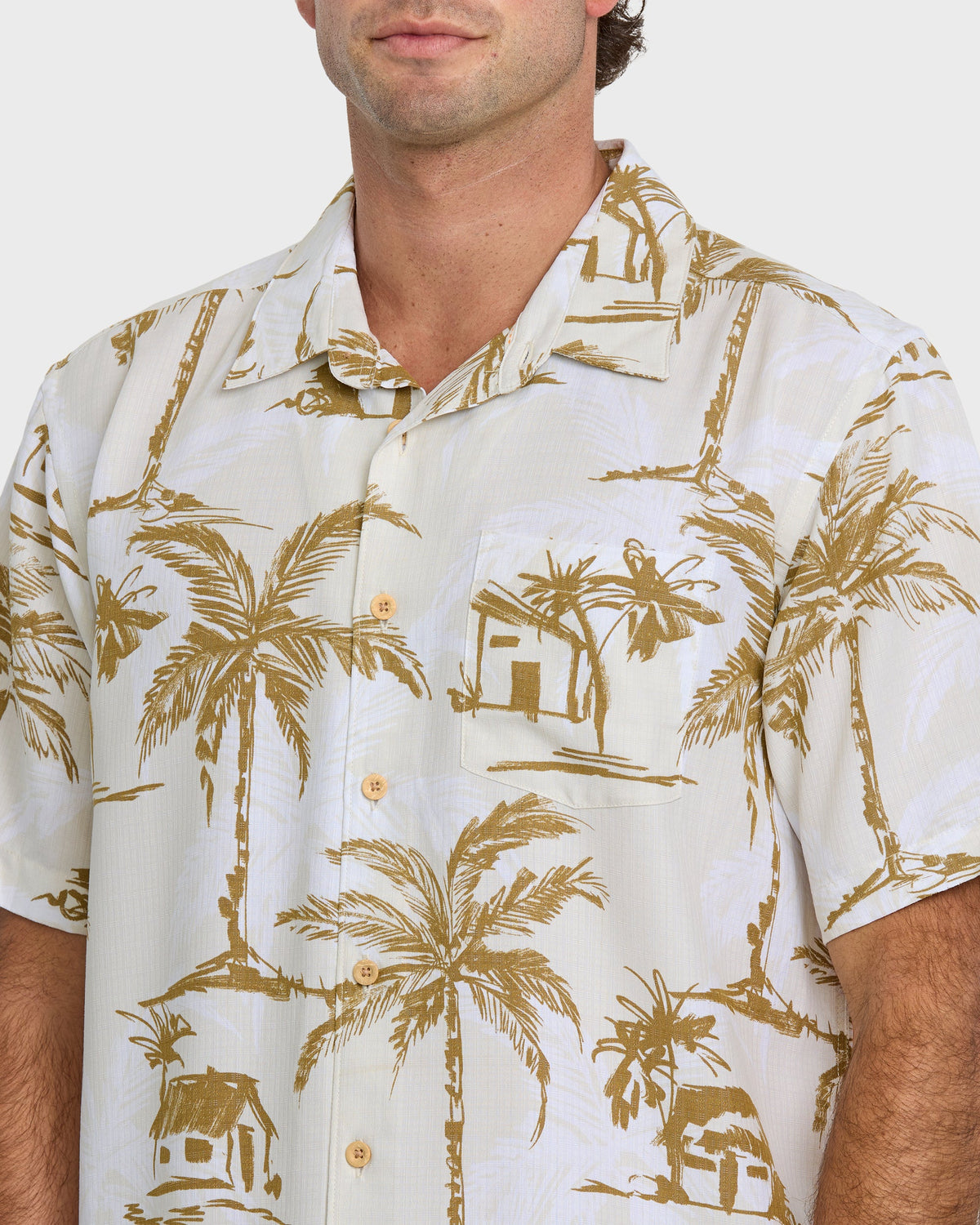 Waterman Off The Grid Shirt - Bone White | Quick Silver