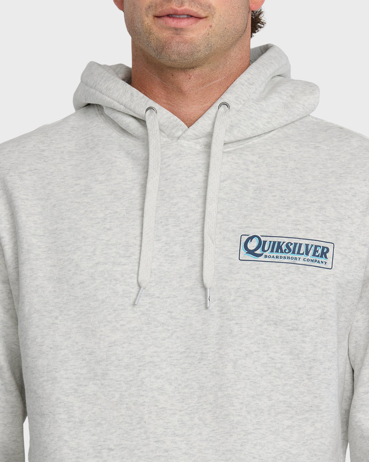 Graphic Hoodie - White/Heather | Quick Silver