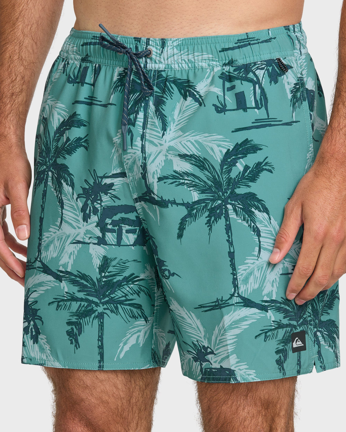 Waterman Off The Grid 17" Swim Trunks - Aqua | Quick Silver