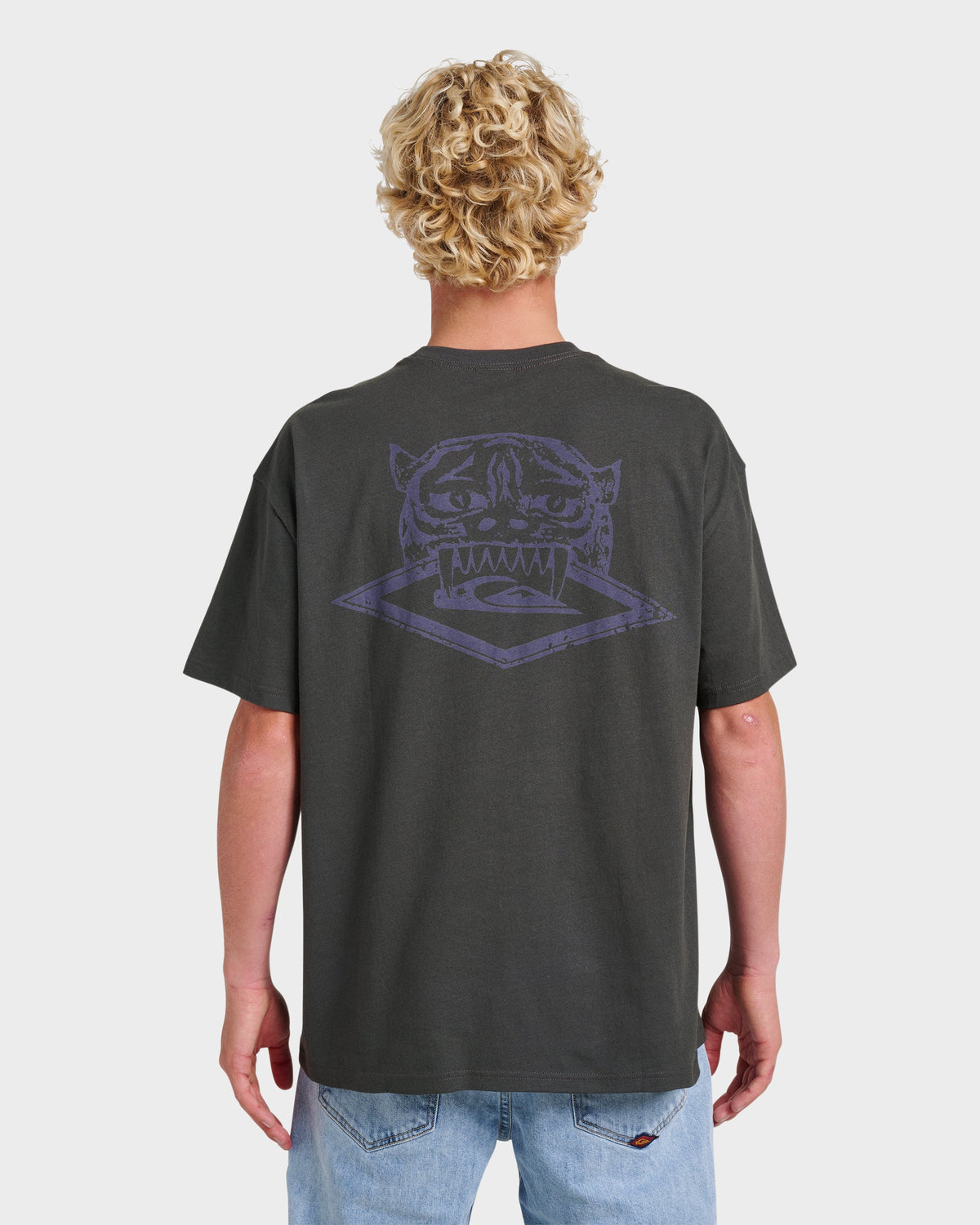 Jungle Cat Heavy Weight T-shirt - Phantom | Quick Silver