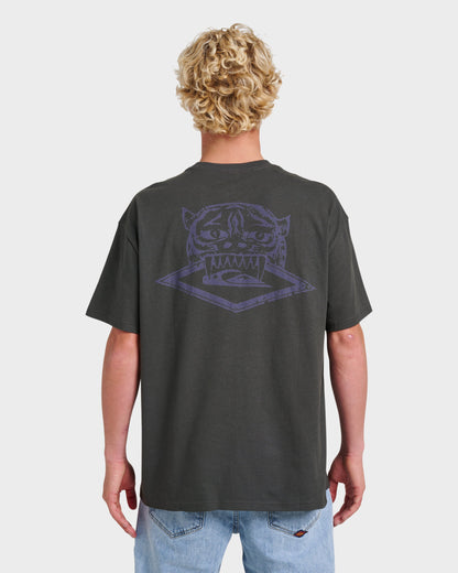 Jungle Cat Heavy Weight T-shirt - Phantom | Quick Silver