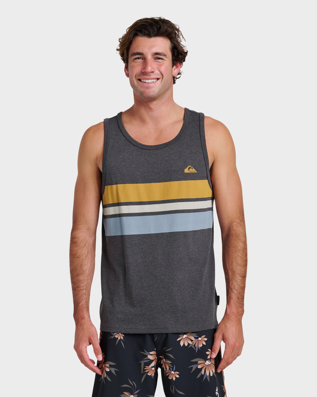 Og Stripe Tank - Charcoal Heather | Quick Silver