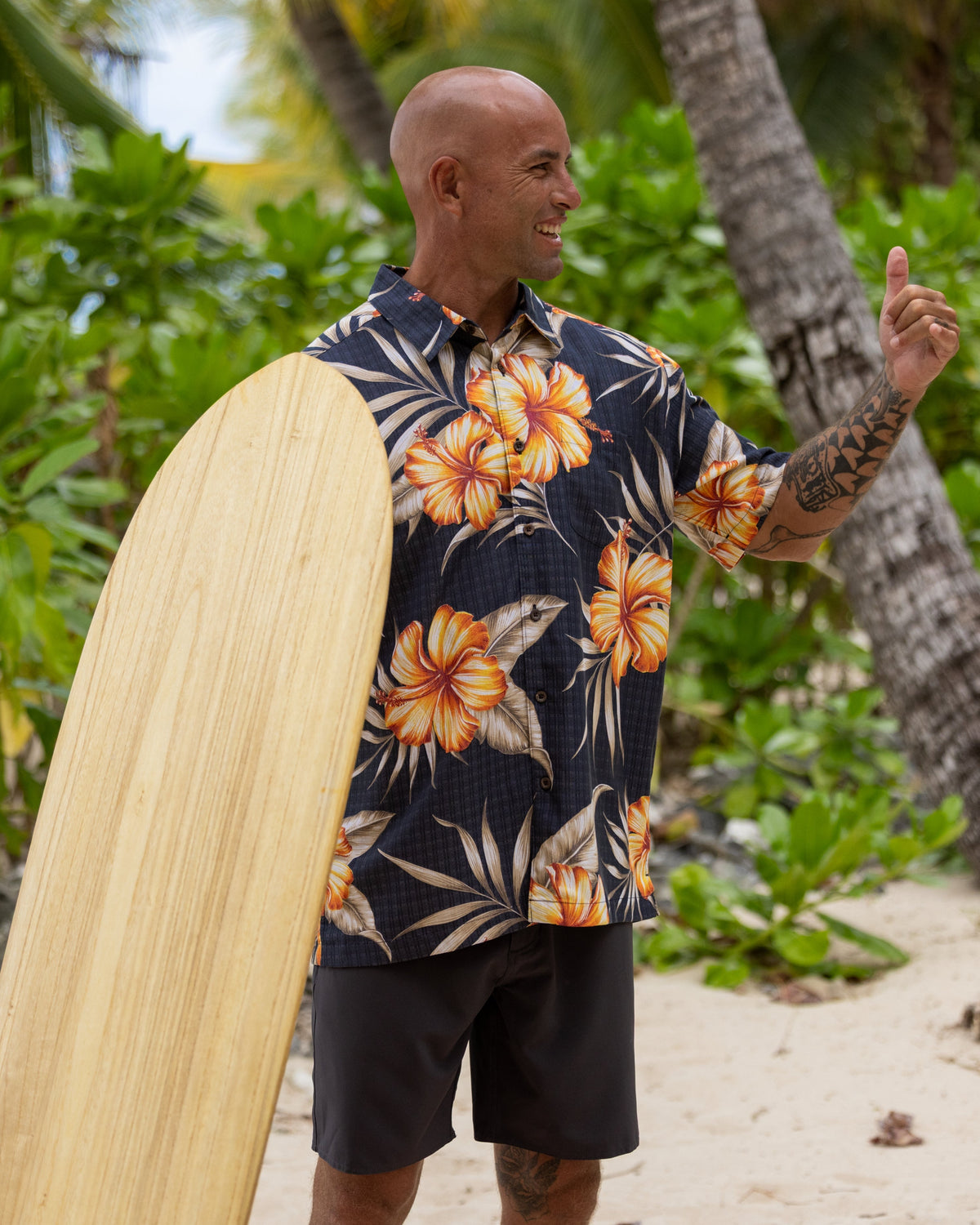 Waterman Tropical Dream Shirt - Black | Quick Silver