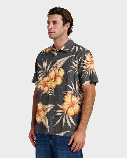 Waterman Tropical Dream Shirt - Black | Quick Silver