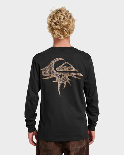 Three Piece Long Sleeve T-shirt - Black | Quick Silver
