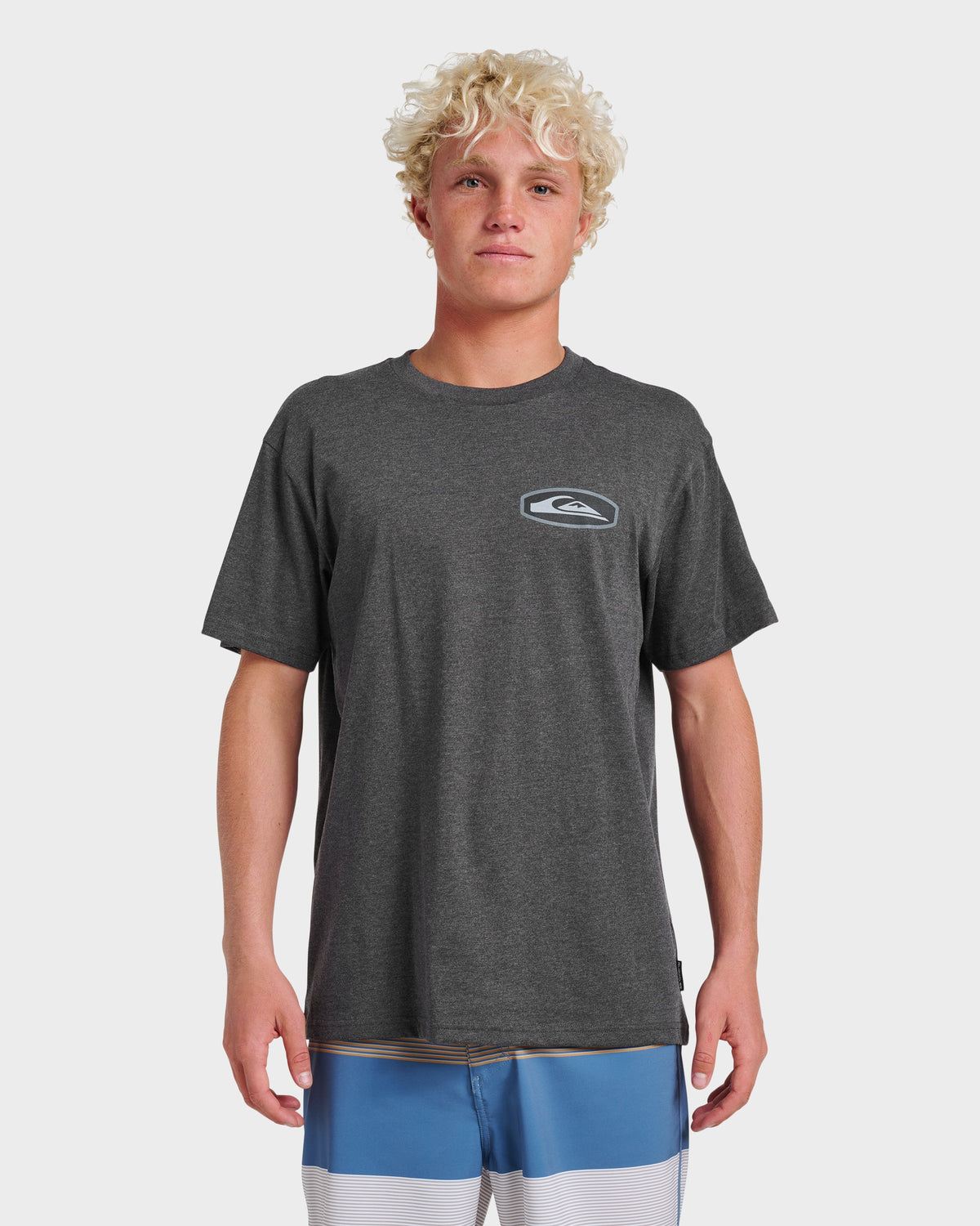 Stadium Emblem Classic T-shirt - Charcoal Heather | Quick Silver