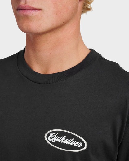 Mechanics Script Classic T-shirt - Black | Quick Silver