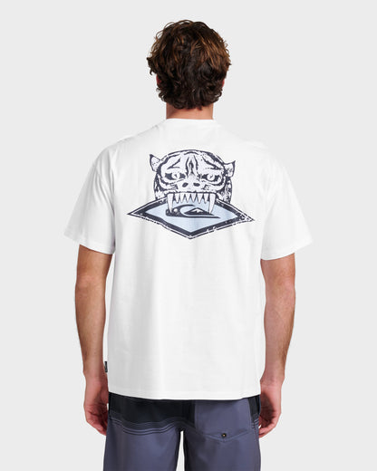 Jungle Cat Heavy Weight T-shirt - White | Quick Silver