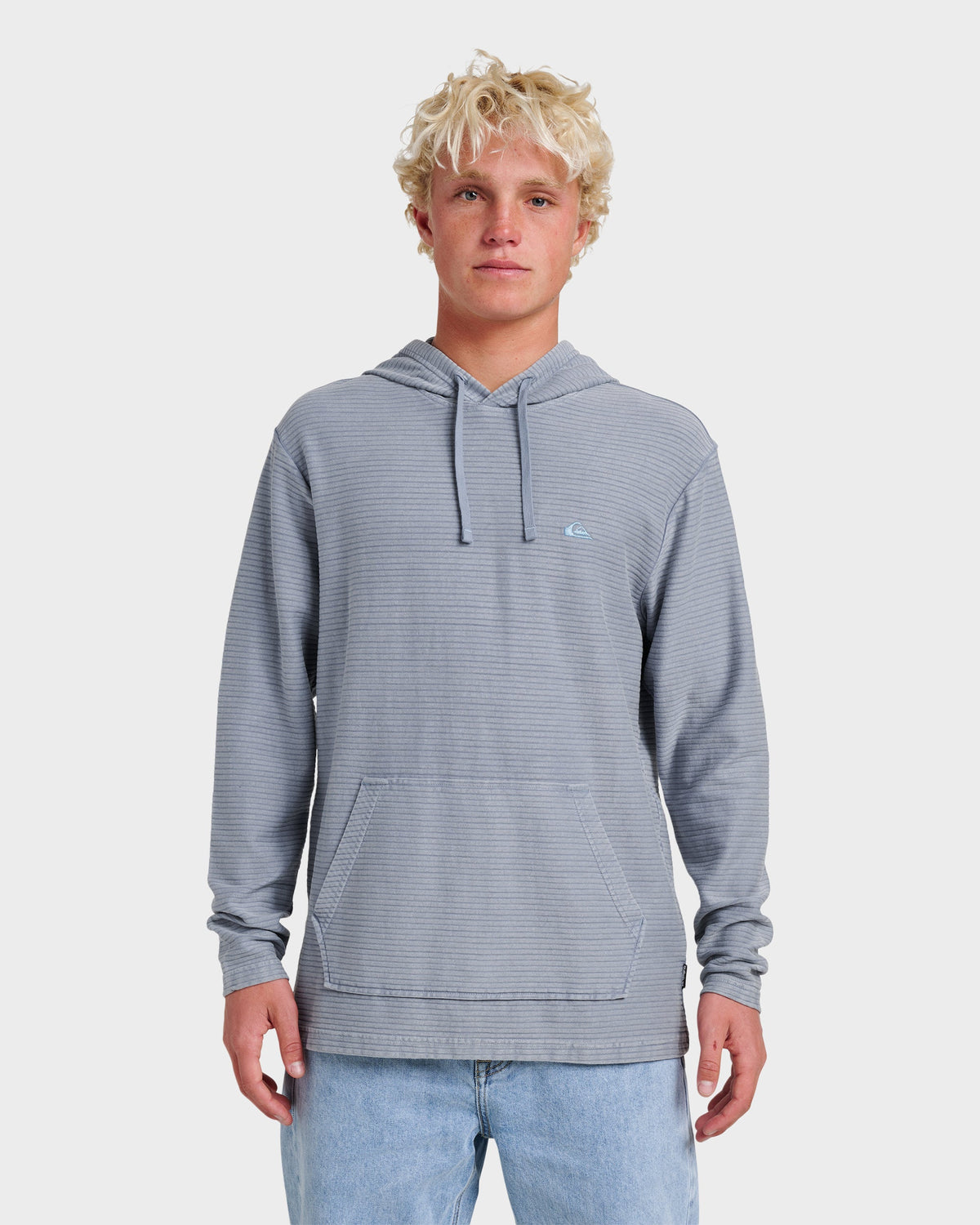 Alamitos Long Sleeve Hooded Top - China Blue | Quick Silver
