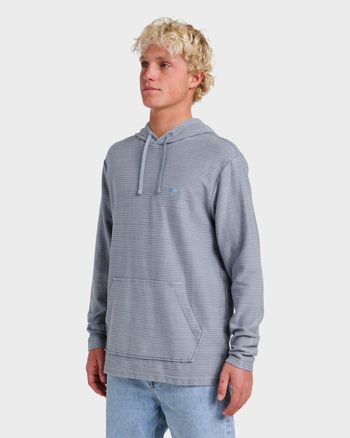 Alamitos Long Sleeve Hooded Top - China Blue | Quick Silver