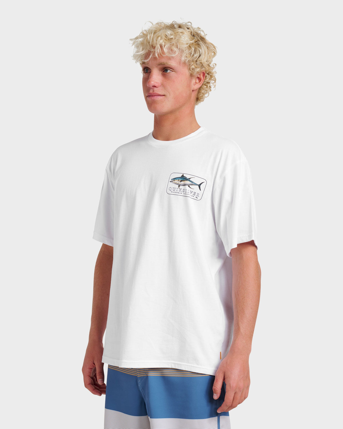 Waterman Yellowfinner Classic T-shirt - White | Quick Silver