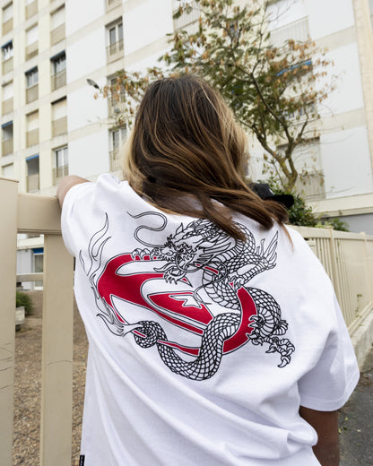 Dragon Master Heavy Weight T-shirt - White | Quick Silver
