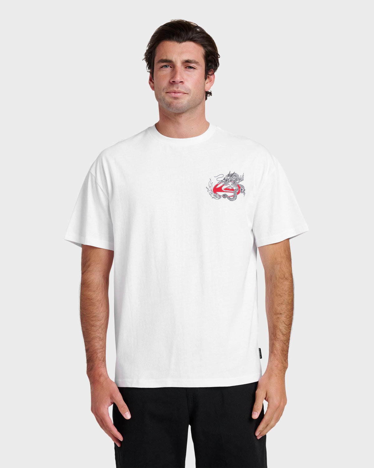 Dragon Master Heavy Weight T-shirt - White | Quick Silver