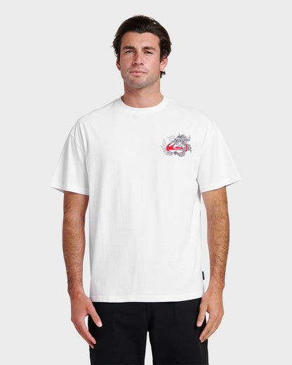 Dragon Master Heavy Weight T-shirt - White | Quick Silver