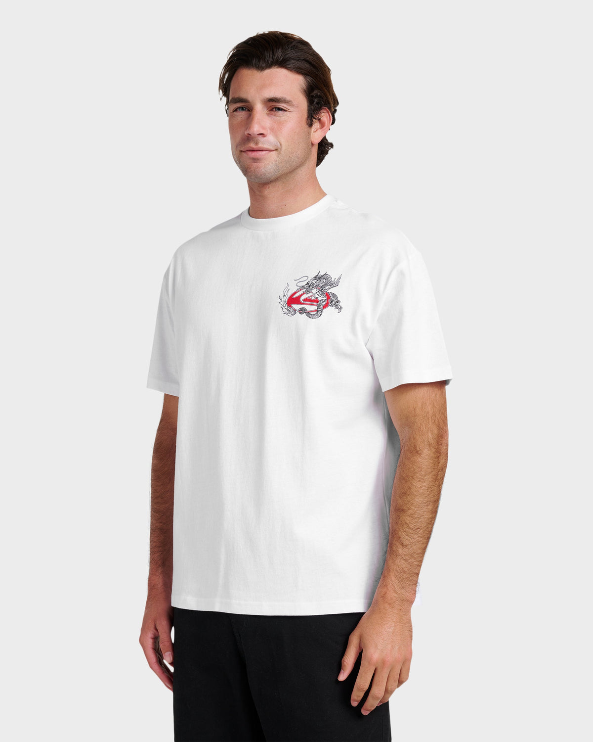 Dragon Master Heavy Weight T-shirt - White | Quick Silver