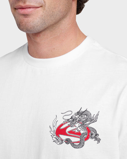 Dragon Master Heavy Weight T-shirt - White | Quick Silver