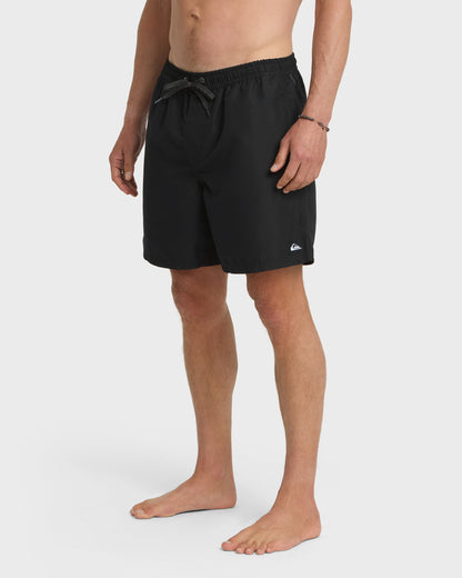 Everyday Solid 17" Swim Trunks - Black | Quick Silver