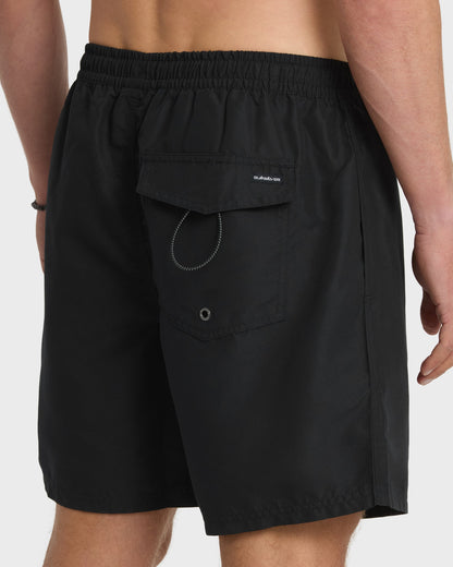 Everyday Solid 17" Swim Trunks - Black | Quick Silver