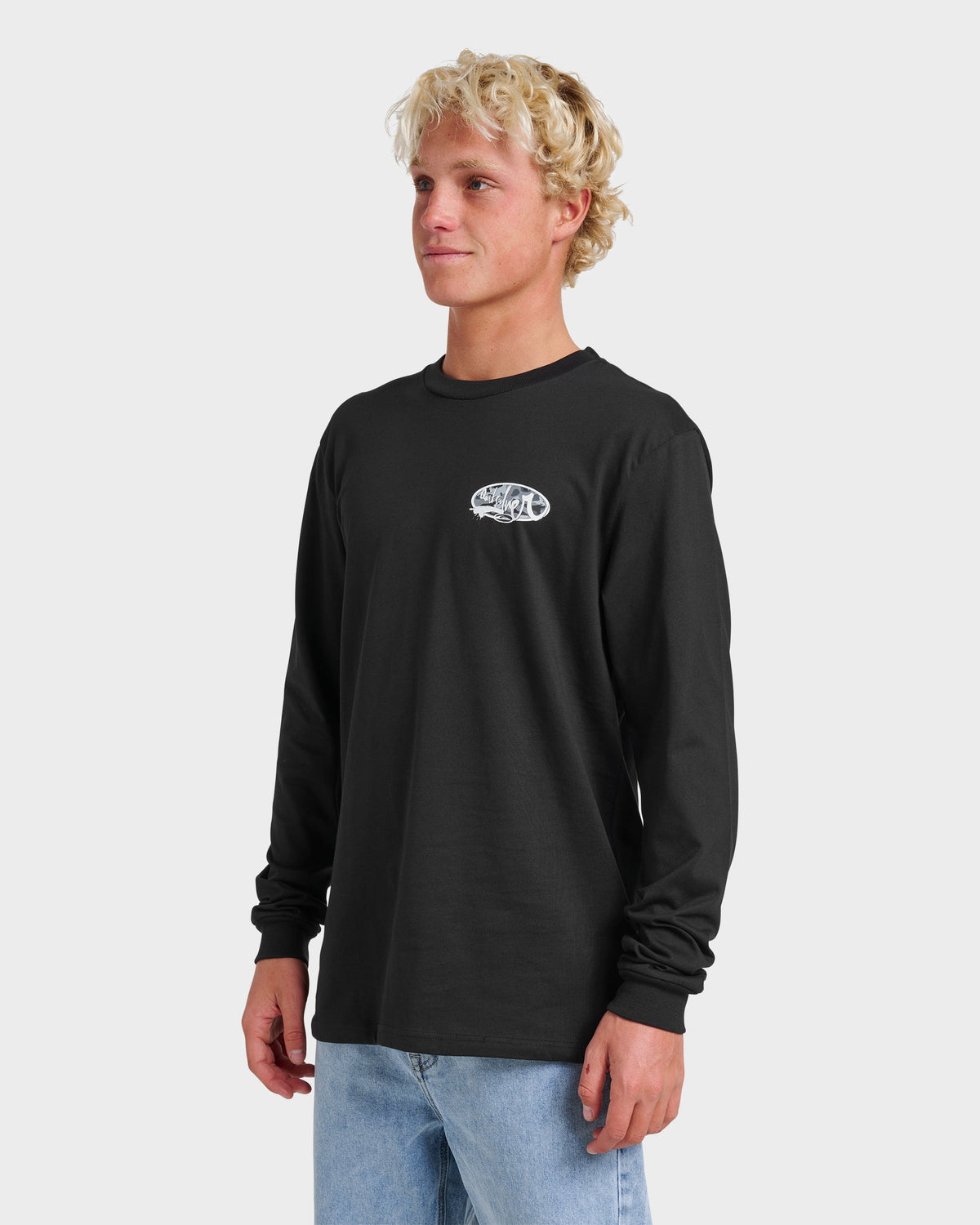 Impaired Camo Long Sleeve T-shirt - Black | Quick Silver
