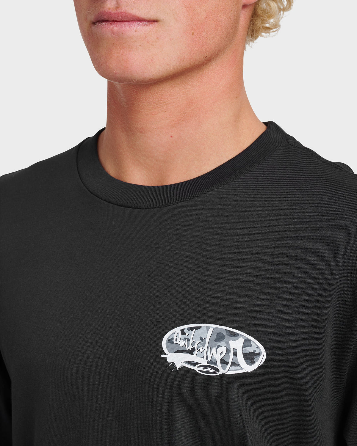Impaired Camo Long Sleeve T-shirt - Black | Quick Silver