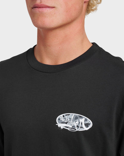 Impaired Camo Long Sleeve T-shirt - Black | Quick Silver
