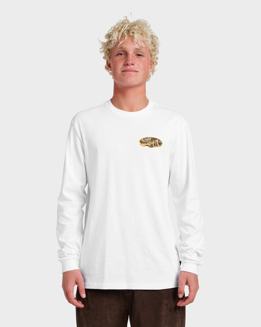 Impaired Camo Long Sleeve T-shirt - White | Quick Silver
