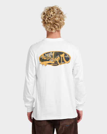 Impaired Camo Long Sleeve T-shirt - White | Quick Silver