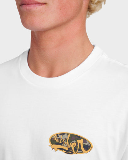 Impaired Camo Long Sleeve T-shirt - White | Quick Silver