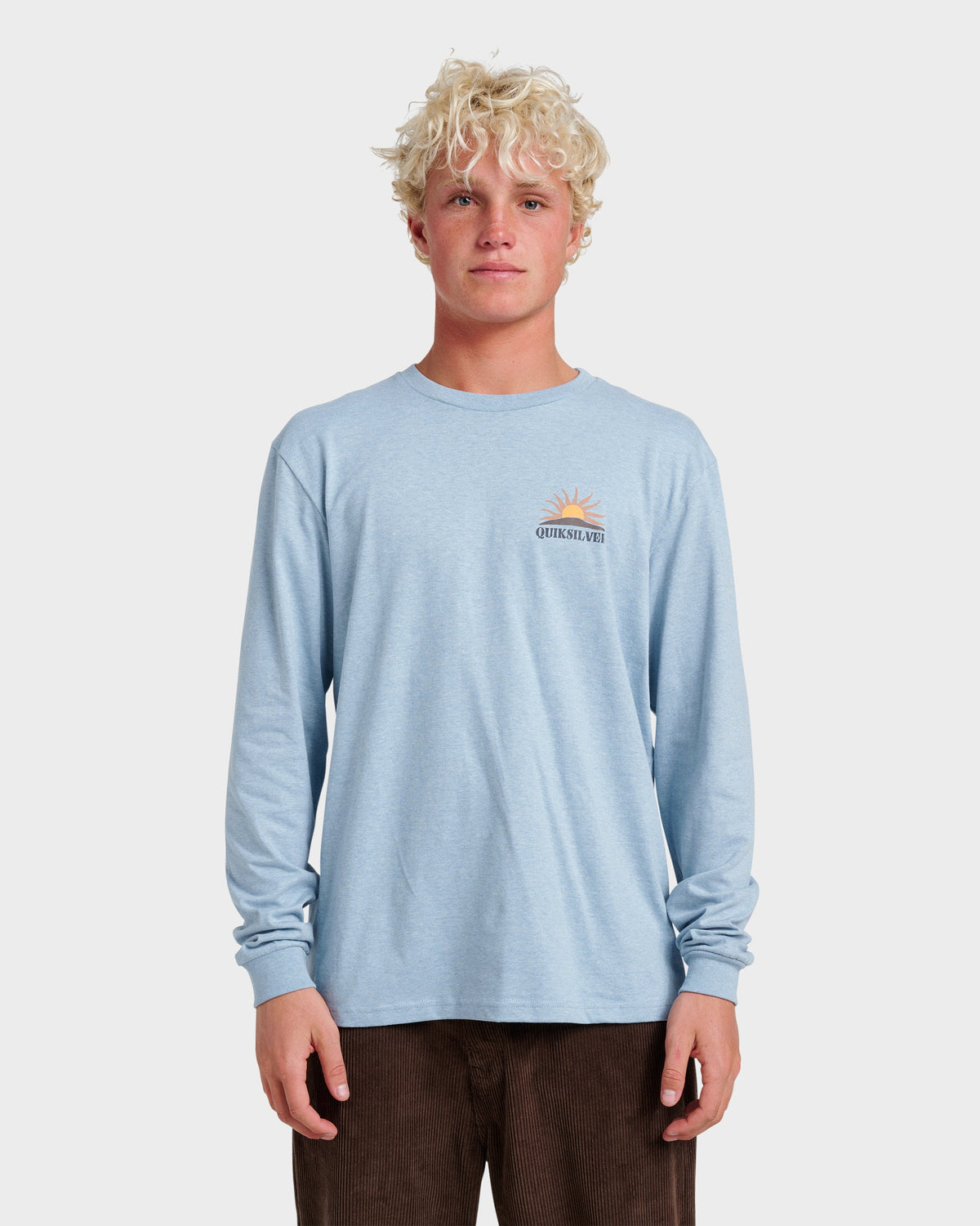 Dawn Patrol Long Sleeve T-shirt - Ashley Blue Heather | Quick Silver