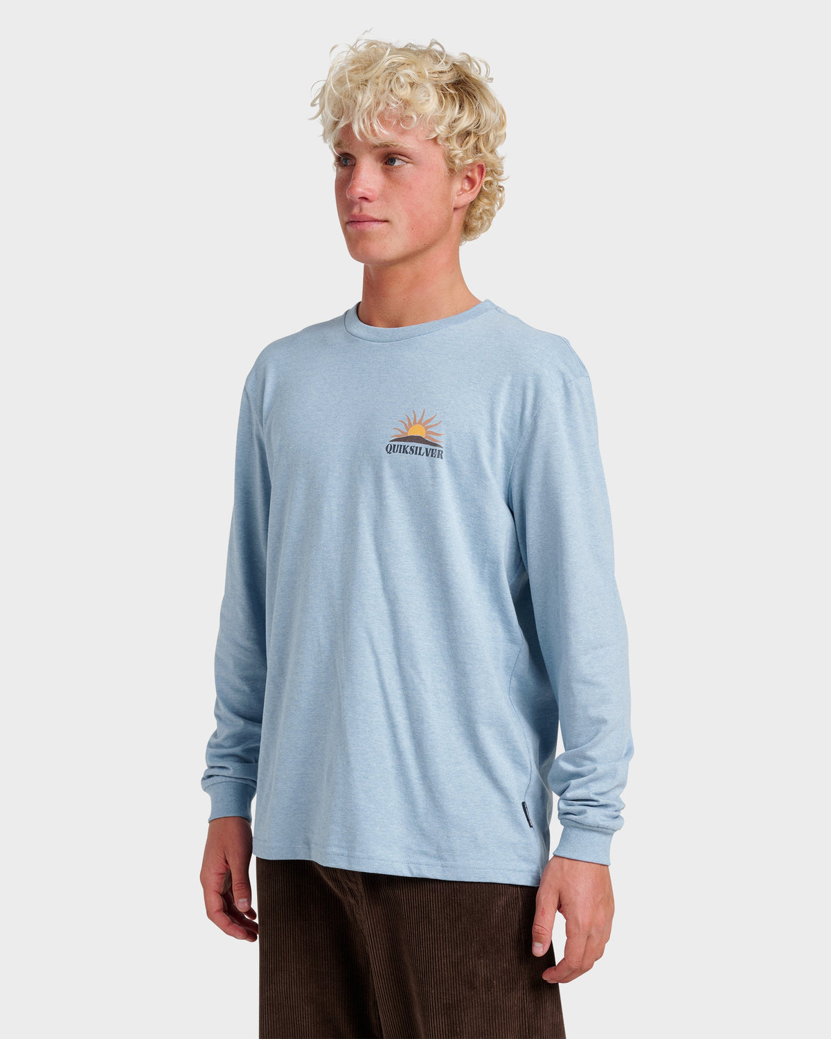 Dawn Patrol Long Sleeve T-shirt - Ashley Blue Heather | Quick Silver
