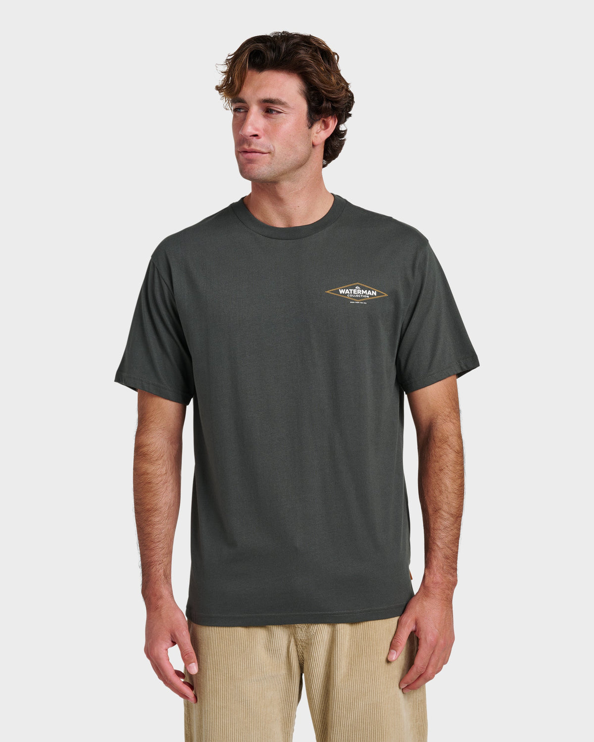 Waterman Diamond Classic T-shirt - Phantom | Quick Silver