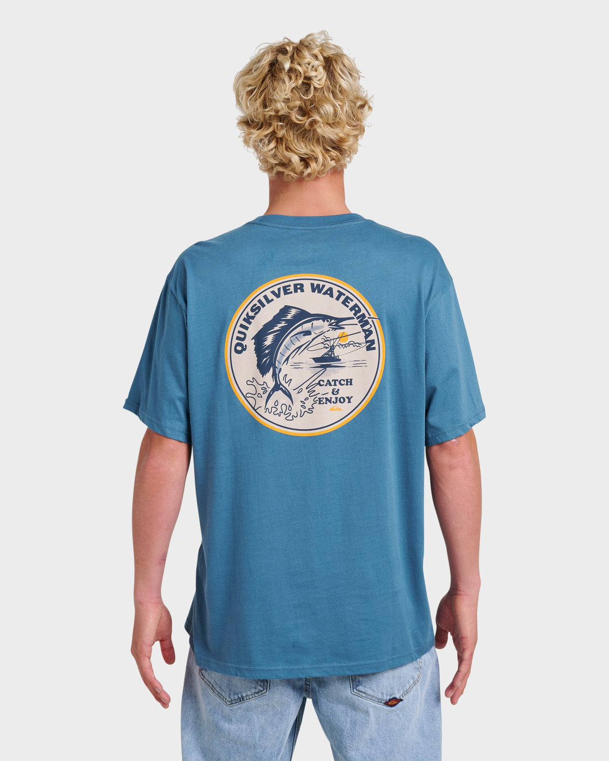 Waterman Catch & Release Classic T-shirt - Real Teal | Quick Silver