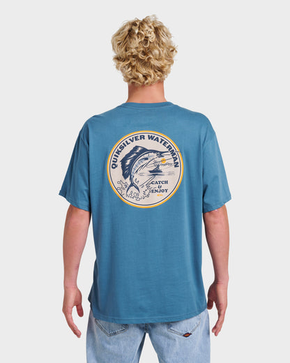 Waterman Catch & Release Classic T-shirt - Real Teal | Quick Silver