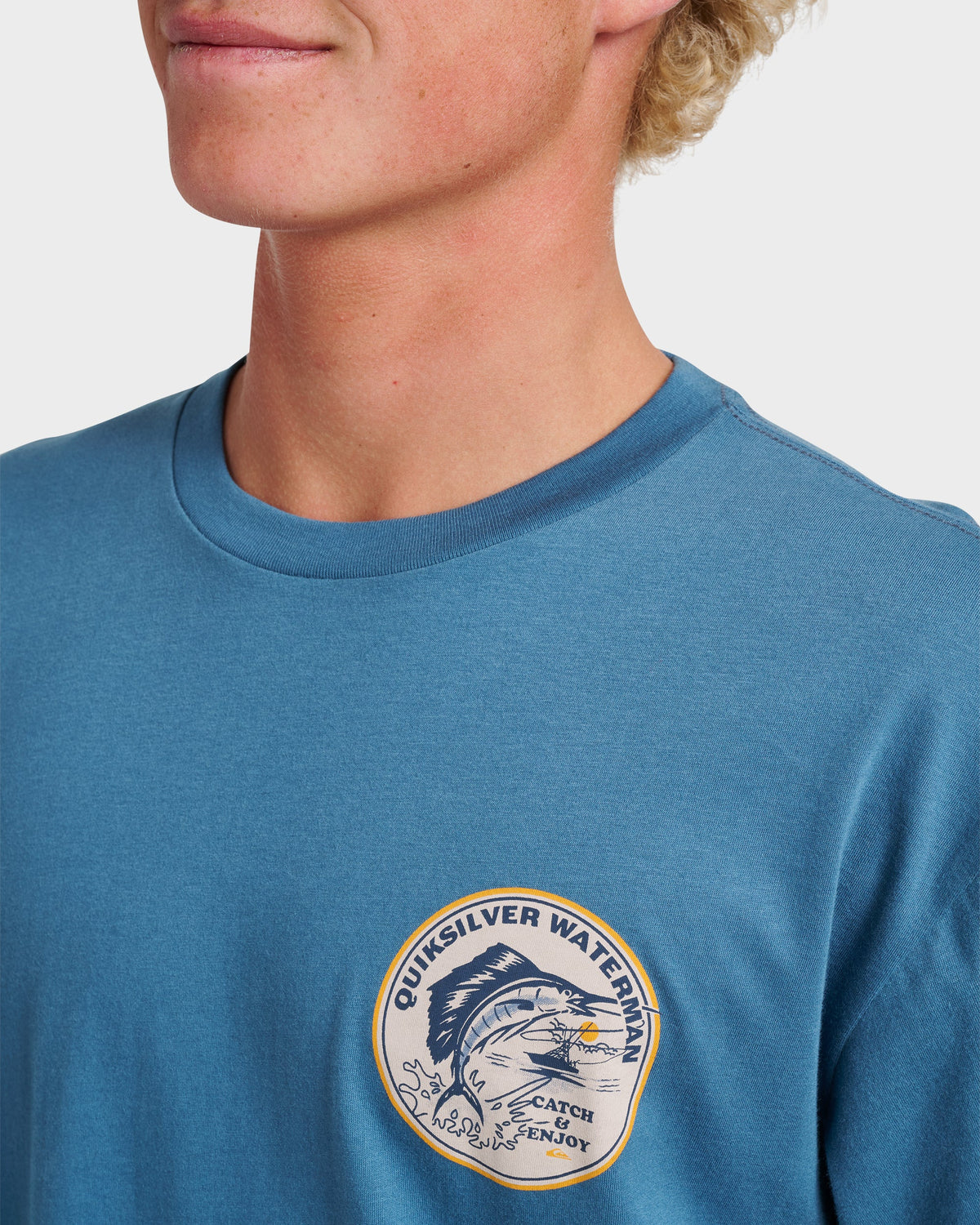 Waterman Catch & Release Classic T-shirt - Real Teal | Quick Silver