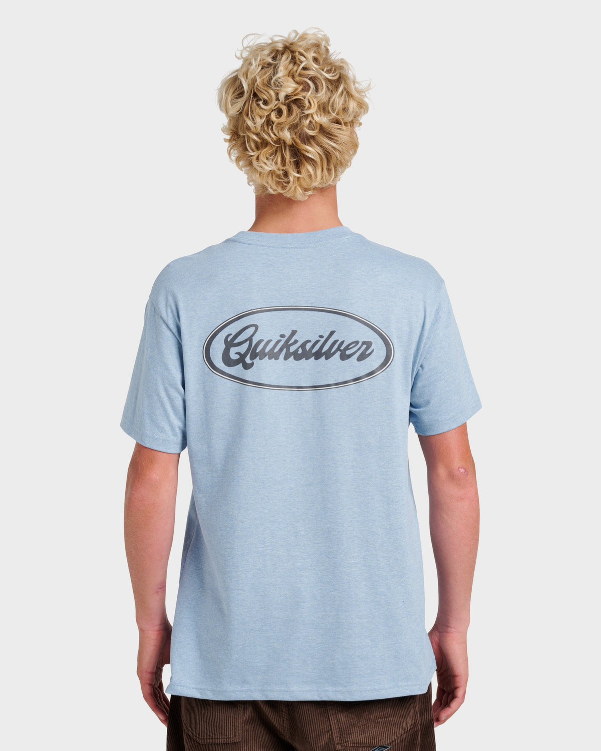 Mechanics Script Classic T-shirt - Ashley Blue Heather | Quick Silver