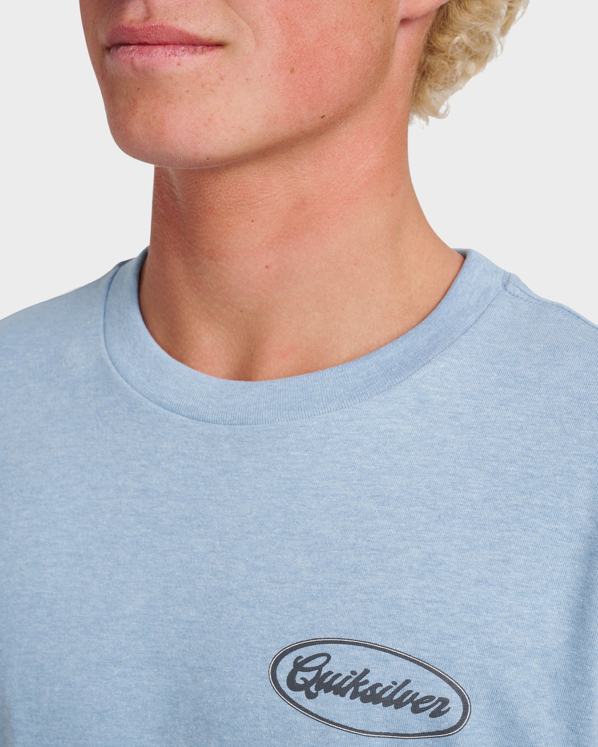 Mechanics Script Classic T-shirt - Ashley Blue Heather | Quick Silver