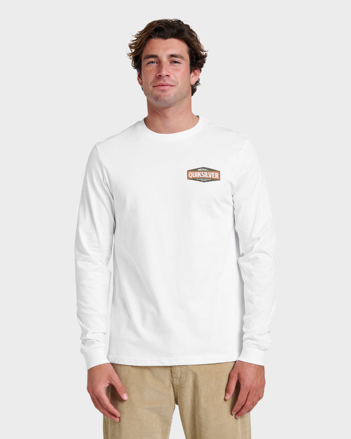 Three Piece Long Sleeve T-shirt - White | Quick Silver