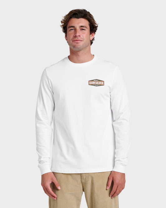 Three Piece Long Sleeve T-shirt - White | Quick Silver