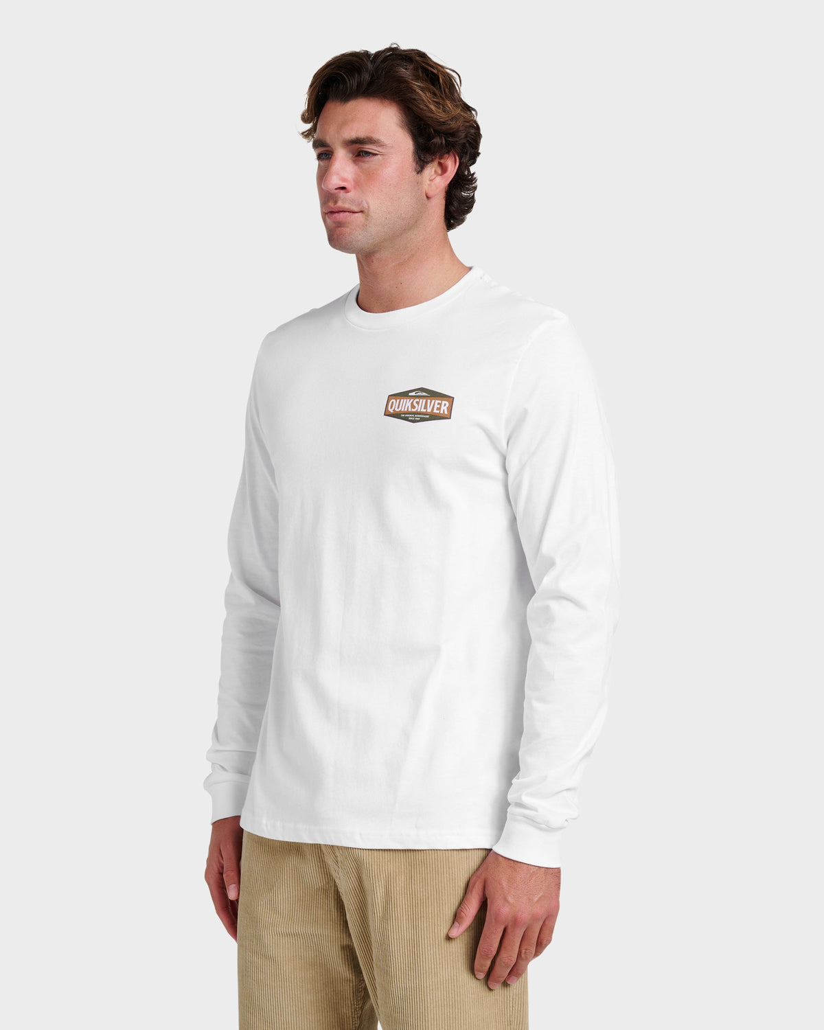 Three Piece Long Sleeve T-shirt - White | Quick Silver
