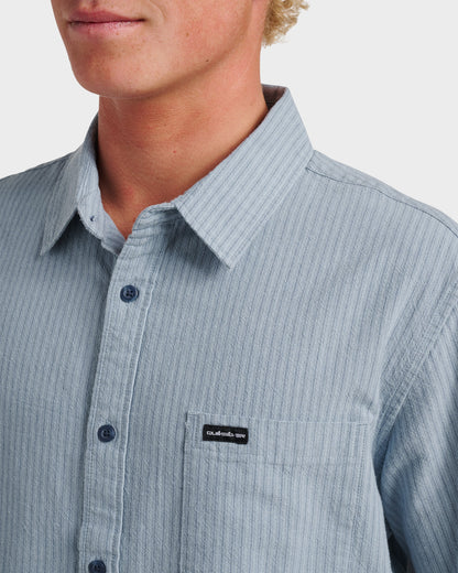 Oxford Stripe Classic Short Sleeve Shirt - Ashley Blue | Quick Silver