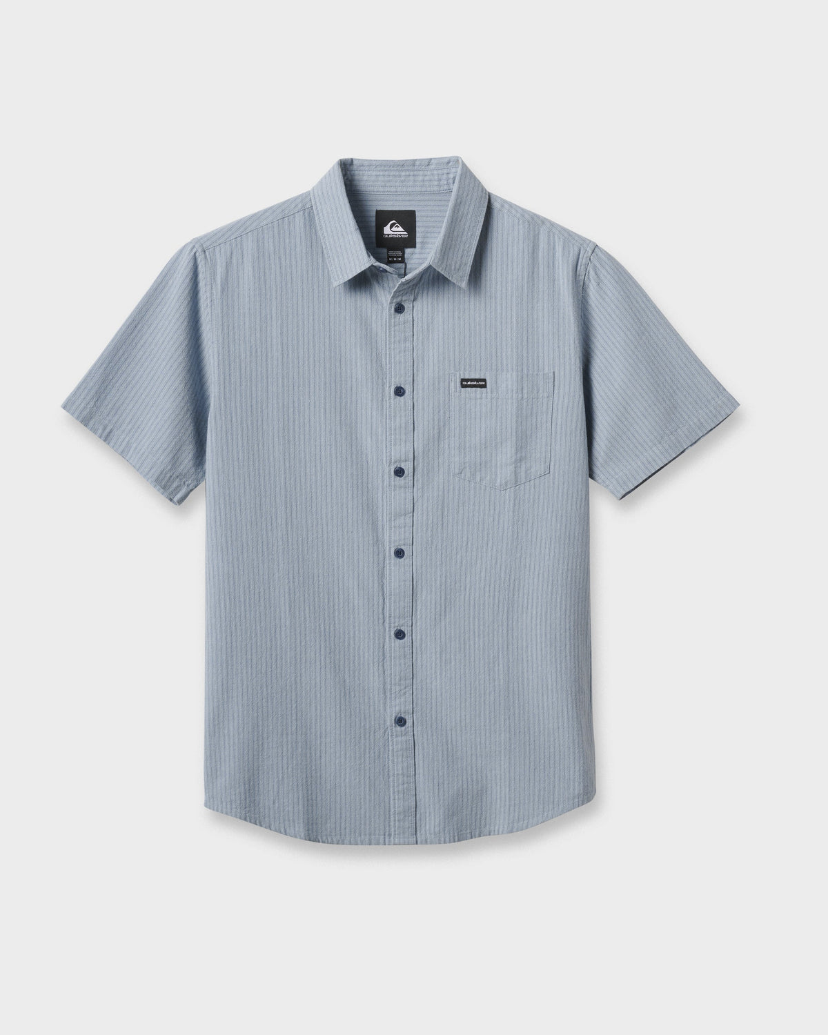 Oxford Stripe Classic Short Sleeve Shirt - Ashley Blue | Quick Silver