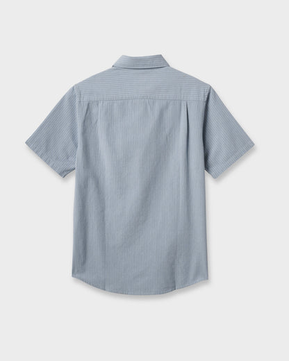 Oxford Stripe Classic Short Sleeve Shirt - Ashley Blue | Quick Silver