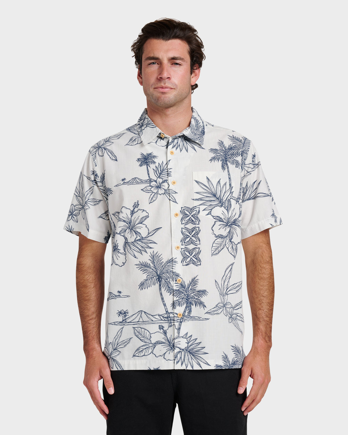 Waterman Scenic Drive Shirt - White | Quick Silver
