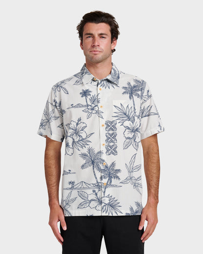 Waterman Scenic Drive Shirt - White | Quick Silver